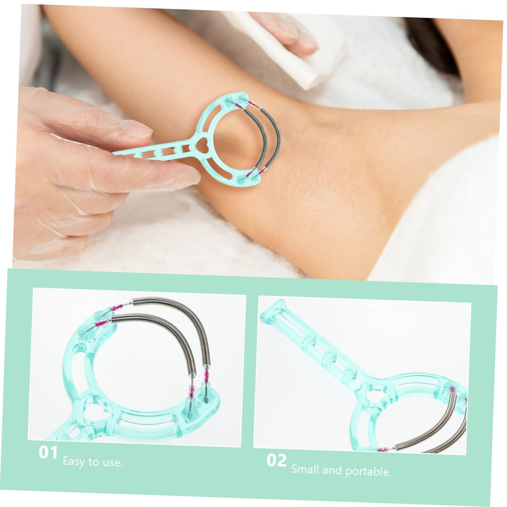 MERRYHAPY MERRYHAPY Manual Facial Hair Removal Threading Tool Portable Spring Epilator for Women Face Hair Remover Dual Spring Design Random for Eyebrows and Facial Hair Removal