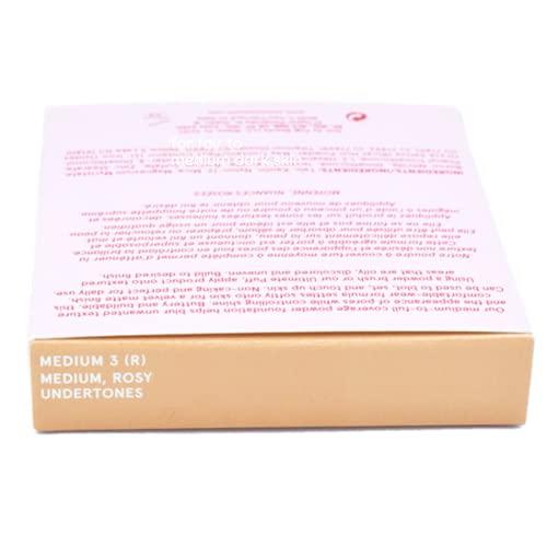 One size One size One Size Patrick Starrr Turn Up The Base Powder Foundation - Medium 3 (R) - Medium, Rosy Undertones - Face Pressed Powder Makeup Foundation Medium-to-Full Coverage, Soft Matte Finish