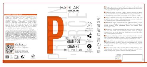 Salerm Salerm - Fortifying Shampoo - Multi-Protein Hair Lab Shampoo - 600 ml - Replenishes Natural Keratin Deficiency - Adds Body to Hair - Strengthens and Repairs Hair - Paraben-Free