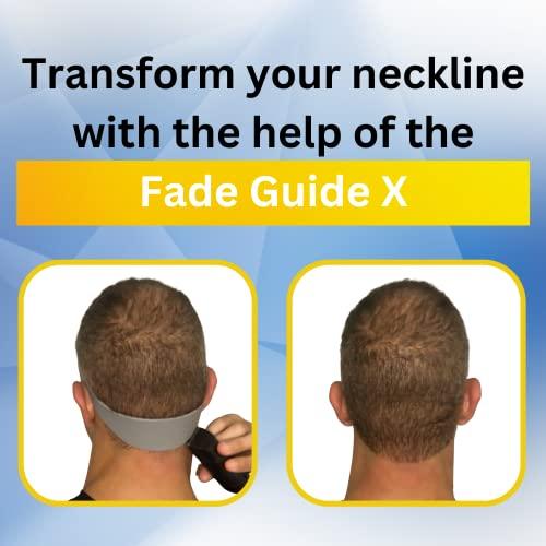 Fade Guide Fade Guide X and Neckline Shaving Template | Curved Silicone Band | Great for Creating Fade Guidelines and for DIY Haircuts | Fade Guide for Hair Clippers