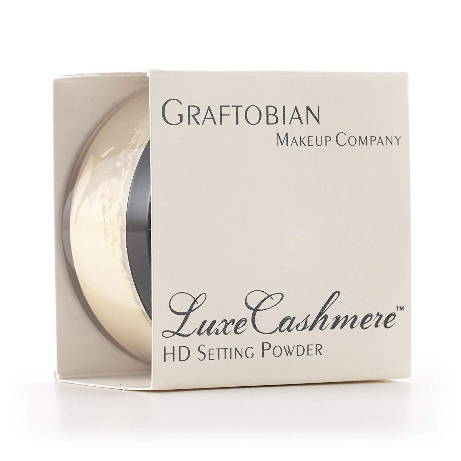 Graftobian Graftobian HD LuceCashmere Setting Powder (0.7 oz) - No FlashBack, Matte, Silky Smooth Finish (Banana Cream Pie, .7 oz)
