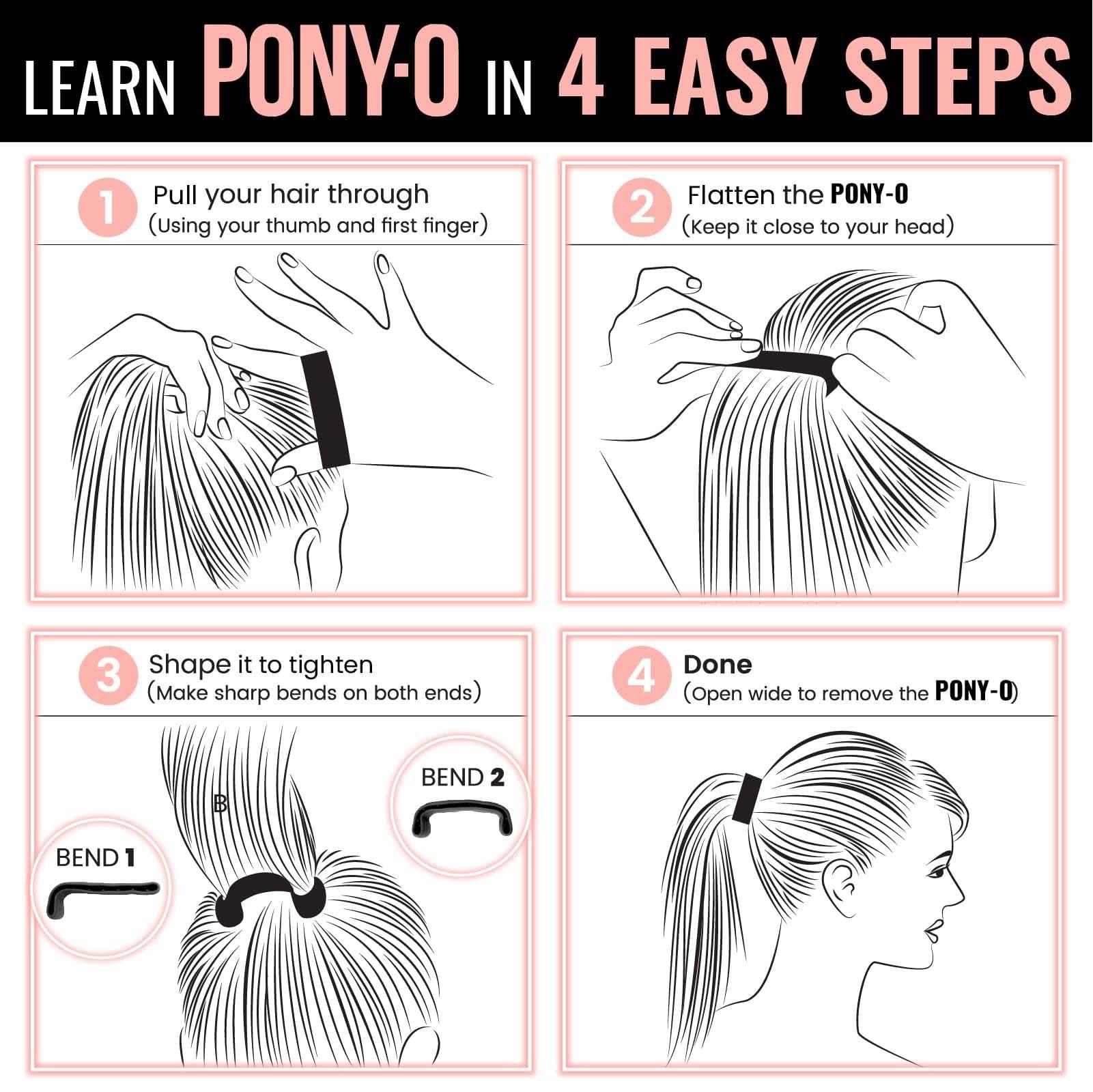 PONY-O PONY-O Three size pack: one Small, one Medium, one Large. (Dark Blonde)