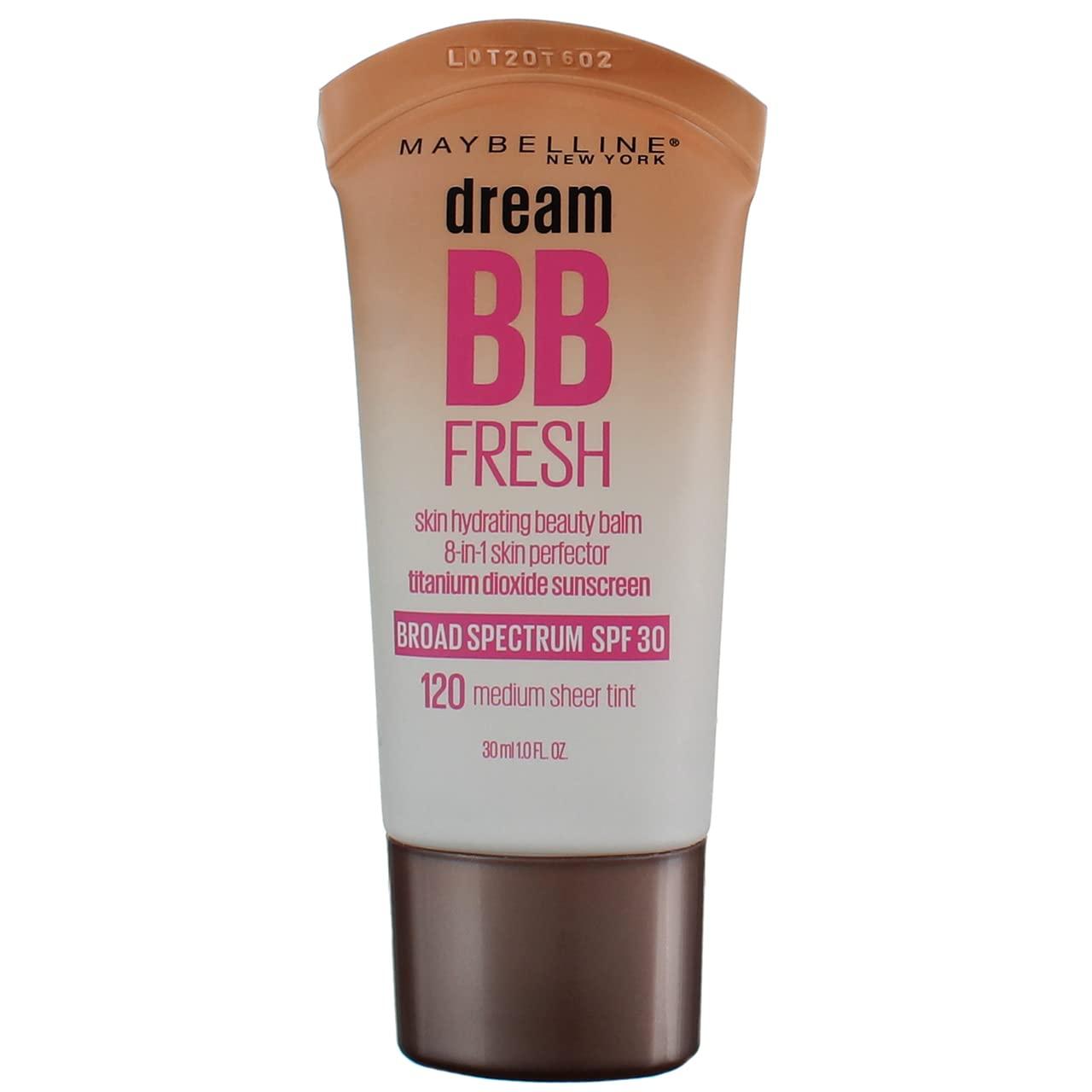 Maybelline New York Maybelline Dream Fresh BB 8-in-1 Beauty Balm Skin Perfector SPF 30, Medium 1 oz (Pack of 2)