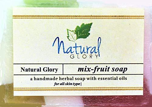 Natural Glory Natural Glory Mix Fruit Soap Set of 4 Soaps Bar