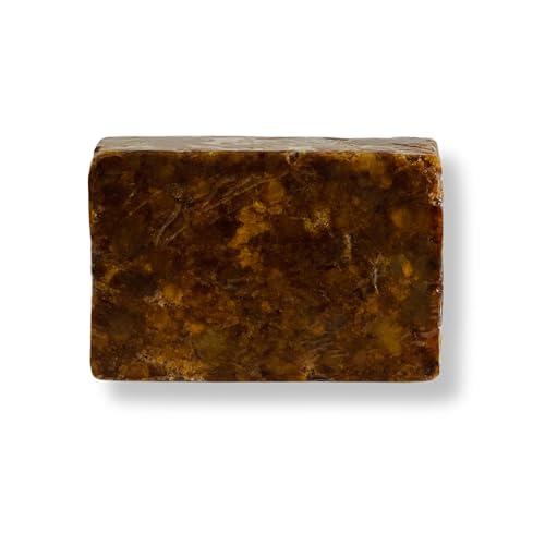 SW6 SW6-Authentic African Black Soap Bar, Raw & Organic w/Shea Butter, Gentle Cleansing (5.29oz), Shades of Brown