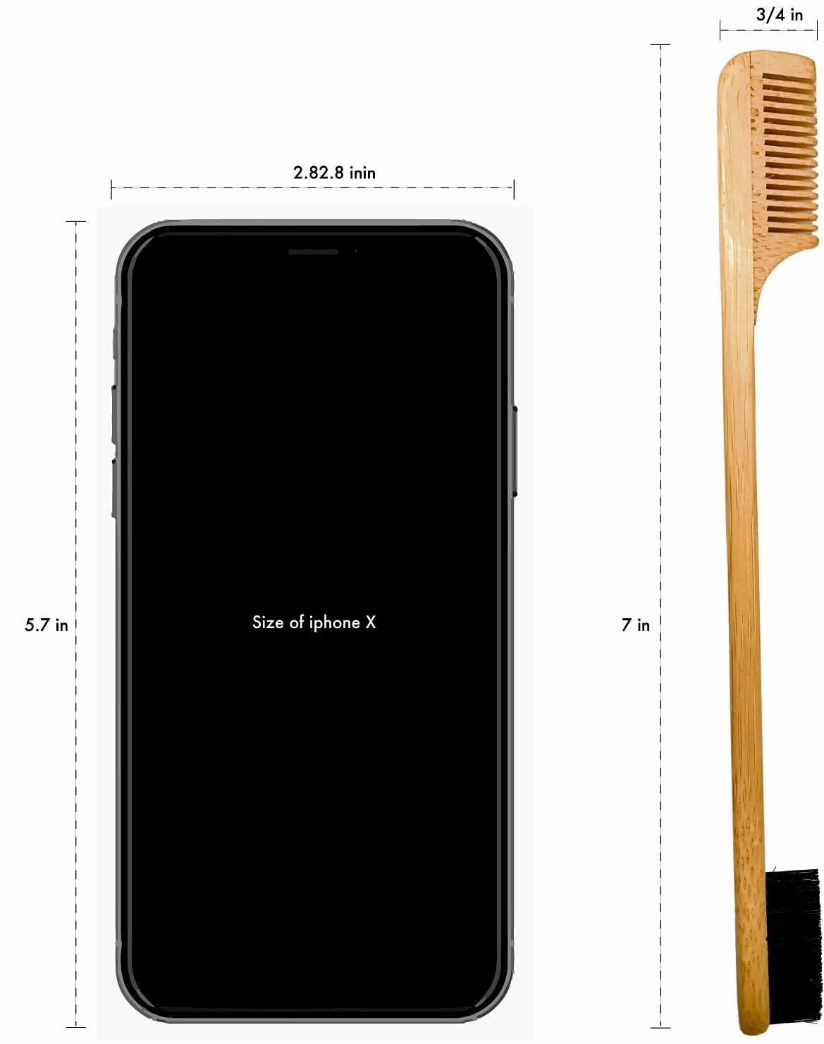 Green Beard Grmng Sapling Mustache Brush & Comb (2-pack) from Green Beard Grmng - Boar Bristle & Bamboo
