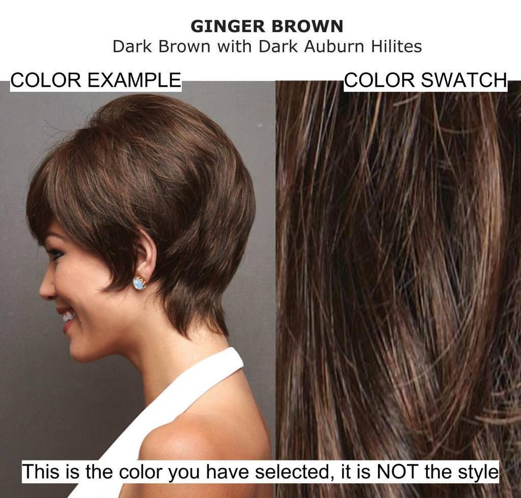 Amore & Christy's Wigs Bundle - 5 Items: Tatum Wig by Amore, Christy\'s Wigs Q & A Booklet, 2oz Travel Size Wig Shampoo, Wig Cap & Wide Tooth Comb - Color: GINGER BROWN