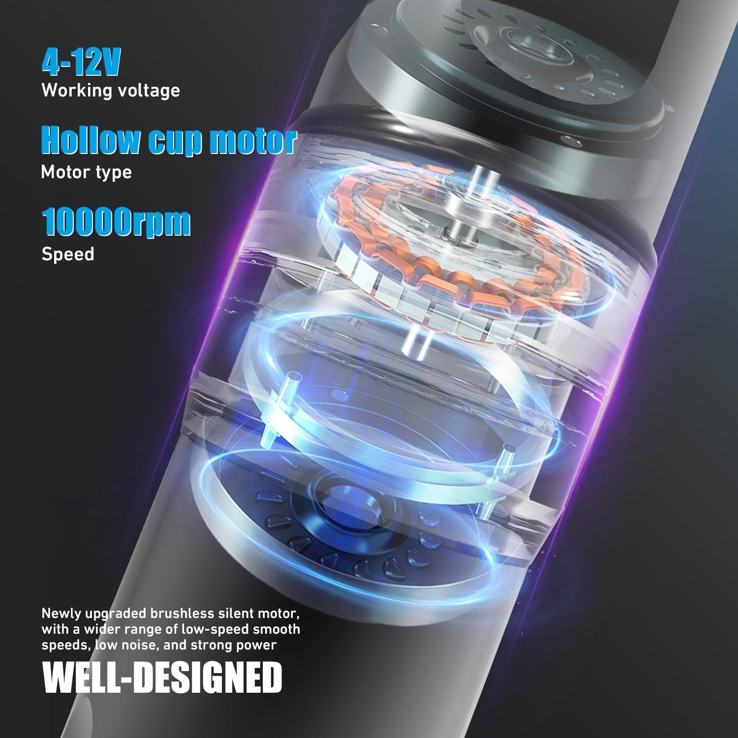 YILONG 20pcs Tattoo Neddles Upgrade and F3 Rotary Tattoo Pen Machine with 2PCS 2000mAh Batteries