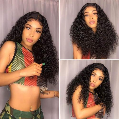 VIYAVIYA Viyaviya Brazilian Water Wave Human Hair 1 Bundles 18 Inch Wet and Wavy Human Hair Wavy Bundles 100% Unprocessed Brazilian Virgin Hair Curly Water Wave Bundles Hair Extensions Human Hair Bundles