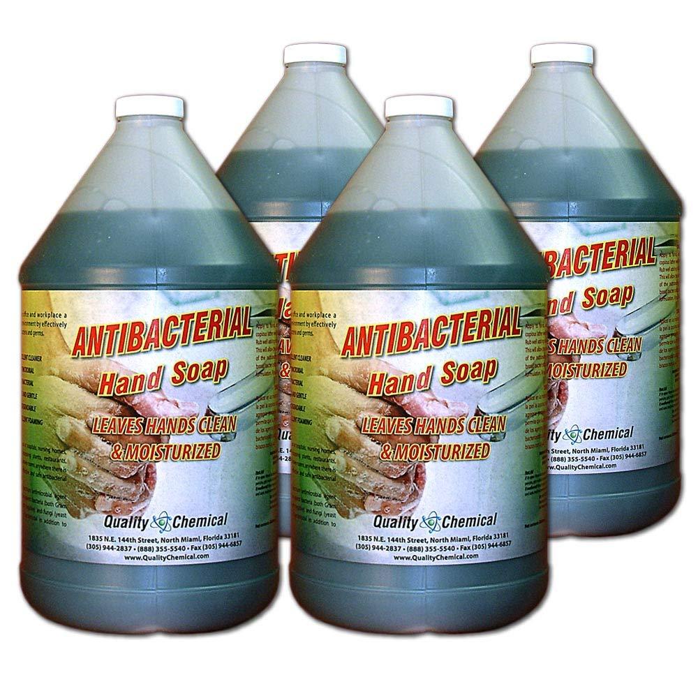 Quality Chemical Quality Chemical Antibacterial Liquid Hand Soap Refill - Antibacterial Hand Soap Refill, Refill Soap for Handwashing and Sanitizing 128 oz (Pack of 4)