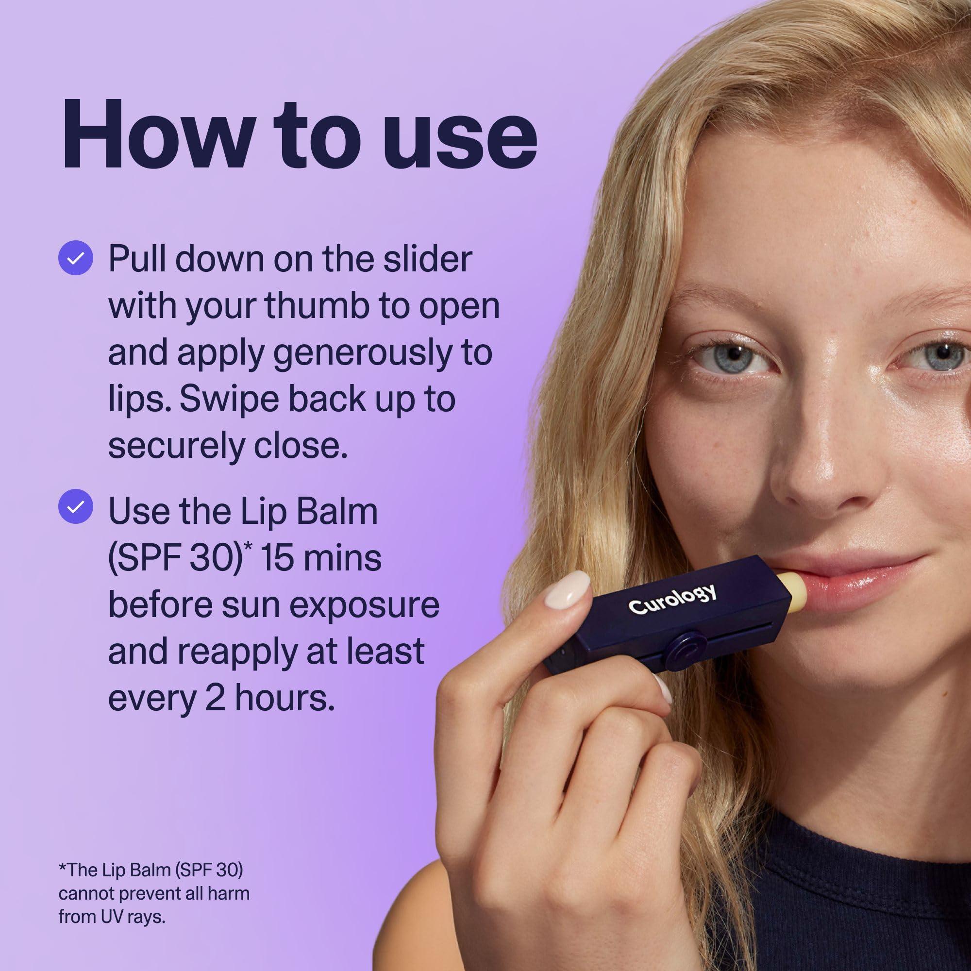 Curology Curology Lip Balm, Nourishing Hydration for Dry Chapped Lips, Shea Butter Softens and Smooths, Subtle Mint