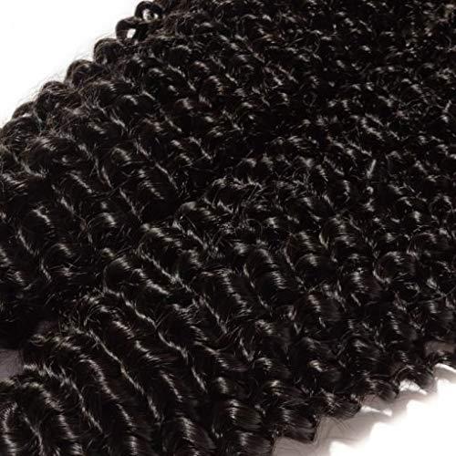 HairTrixx 10-30 Inch Kinky Curly Virgin Peruvian Hair #1B Natural Black (22" Kinky Curly Hair)
