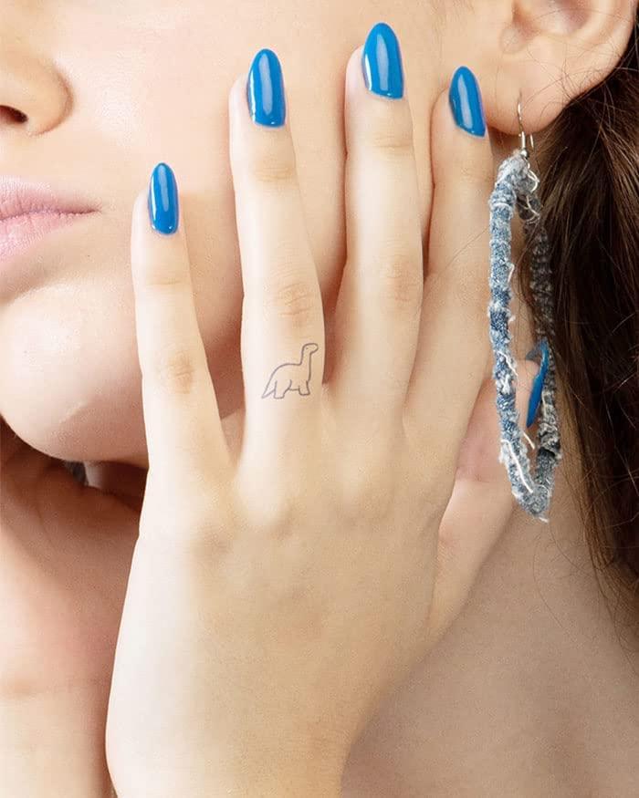 inkbox Inkbox Temporary Tattoos, Semi-Permanent Tattoo, One Premium Easy Long Lasting, Water-Resistant Temp Tattoo with For Now Ink - Lasts 1-2 Weeks, Apo, 1 x 1 in