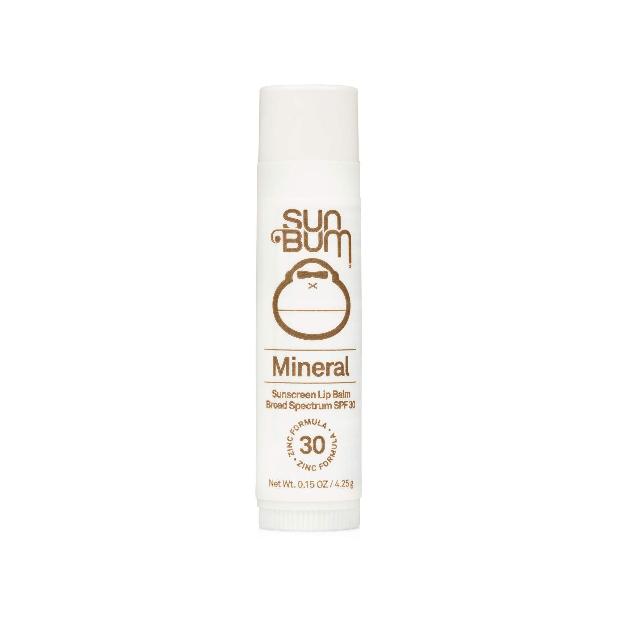 Sun Bum Sun Bum SPF 30 Mineral Sunscreen Lip Balm | Hawaii 104 Reef Act Compliant (Octinoxate & Oxybenzone Free) Broad Spectrum Natural Lip Care with UVA/UVB Protection | .15 oz
