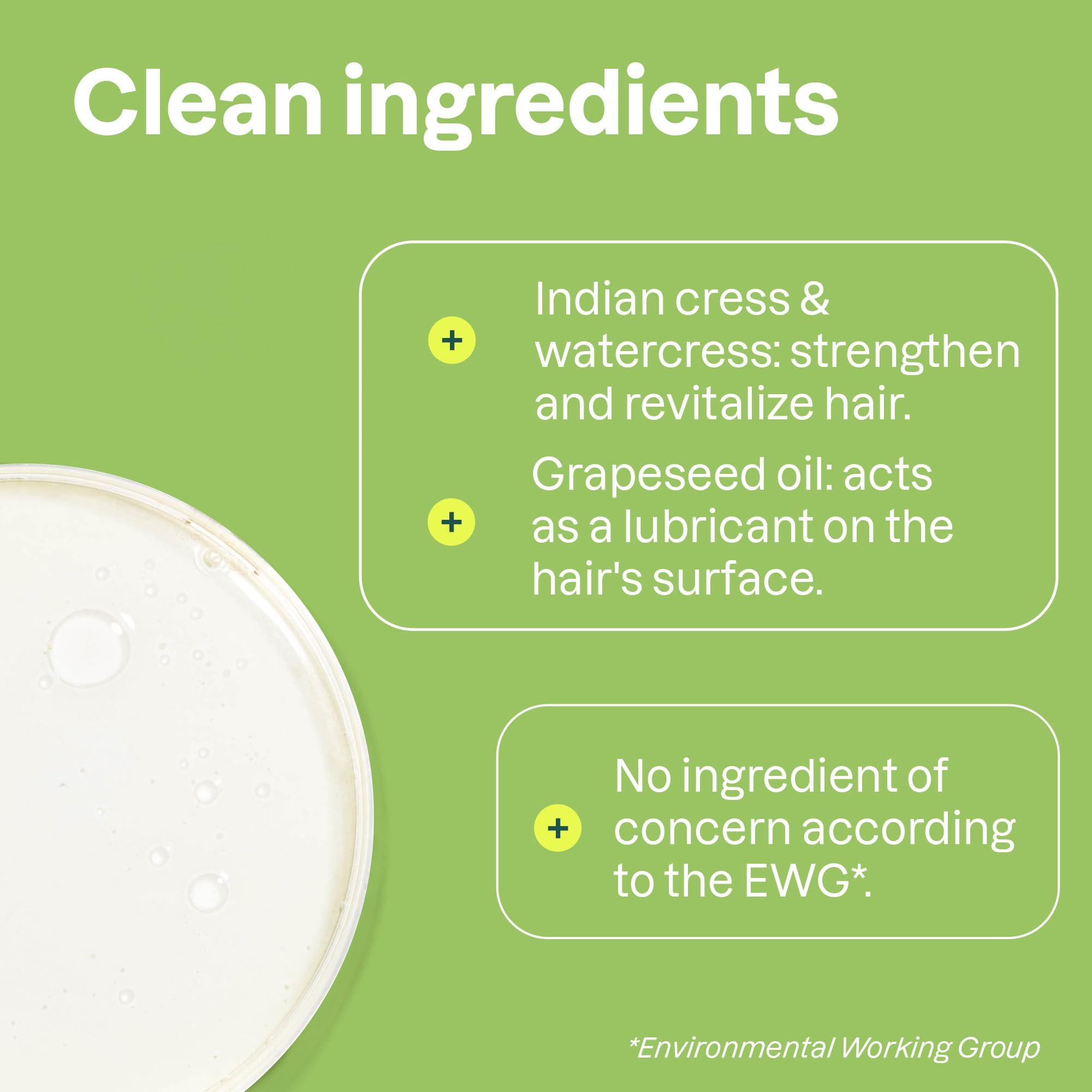 ATTITUDE ATTITUDE Nourishing Hair Shampoo, EWG Verified, For Dry and Damaged Hair, Naturally Derived Ingredients, Vegan and Plant Based, Grapeseed Oil and Olive Leaves, 32 Fl Oz (Pack of 6)