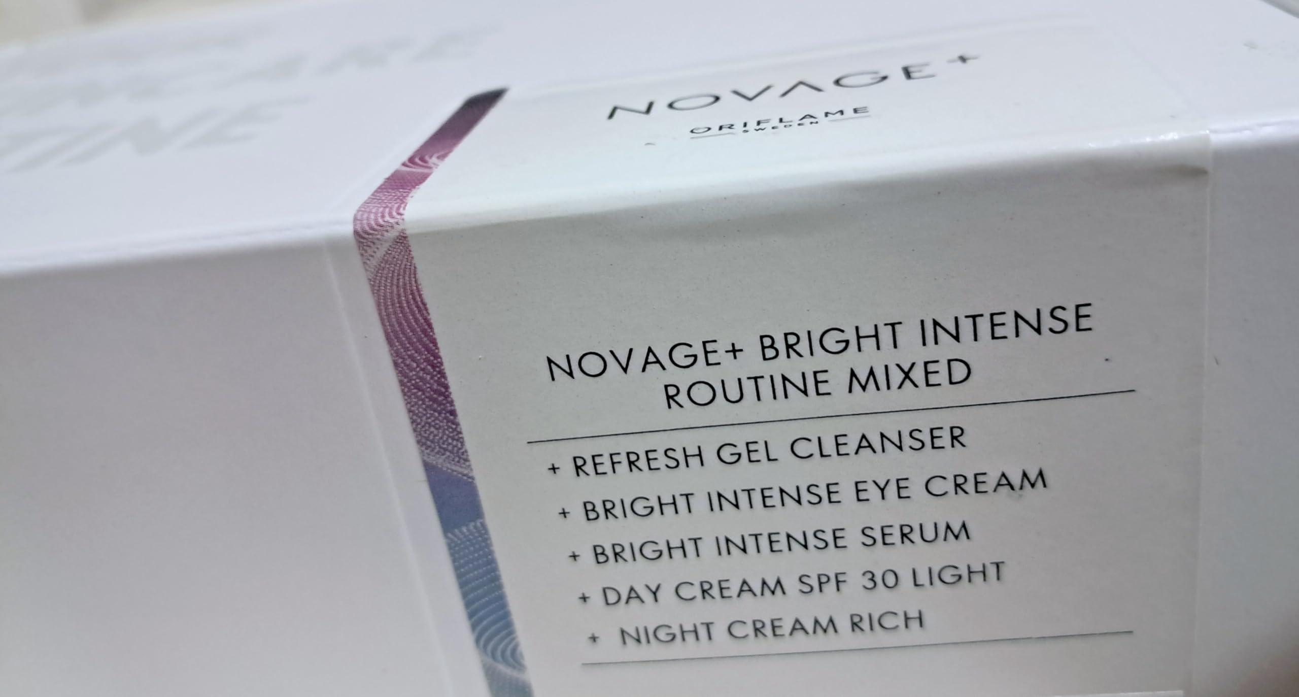 Novage Nov Age Oriflame NovAge Bright Intense Rutin Set of 5 products (recommended for all age) reduces all major skin tone discolourations and dark spots in 2 weeks