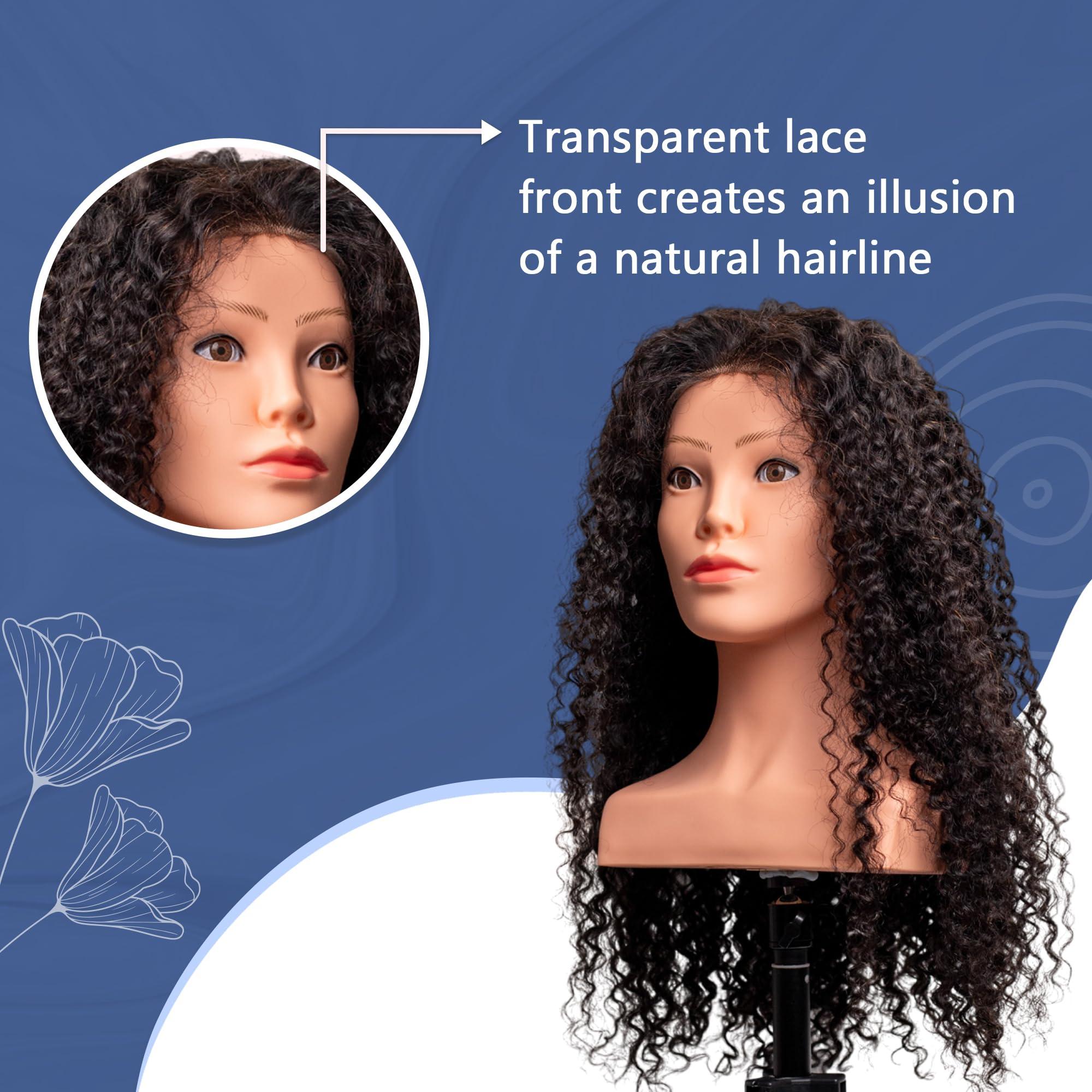 Generic 30 Inches Black Wig with Deep Wave Style (13 x 4) - Transparent Lace Front Wig - Premium Long Hair Extension for Women - Pre Plucked Lace Frontal Wig