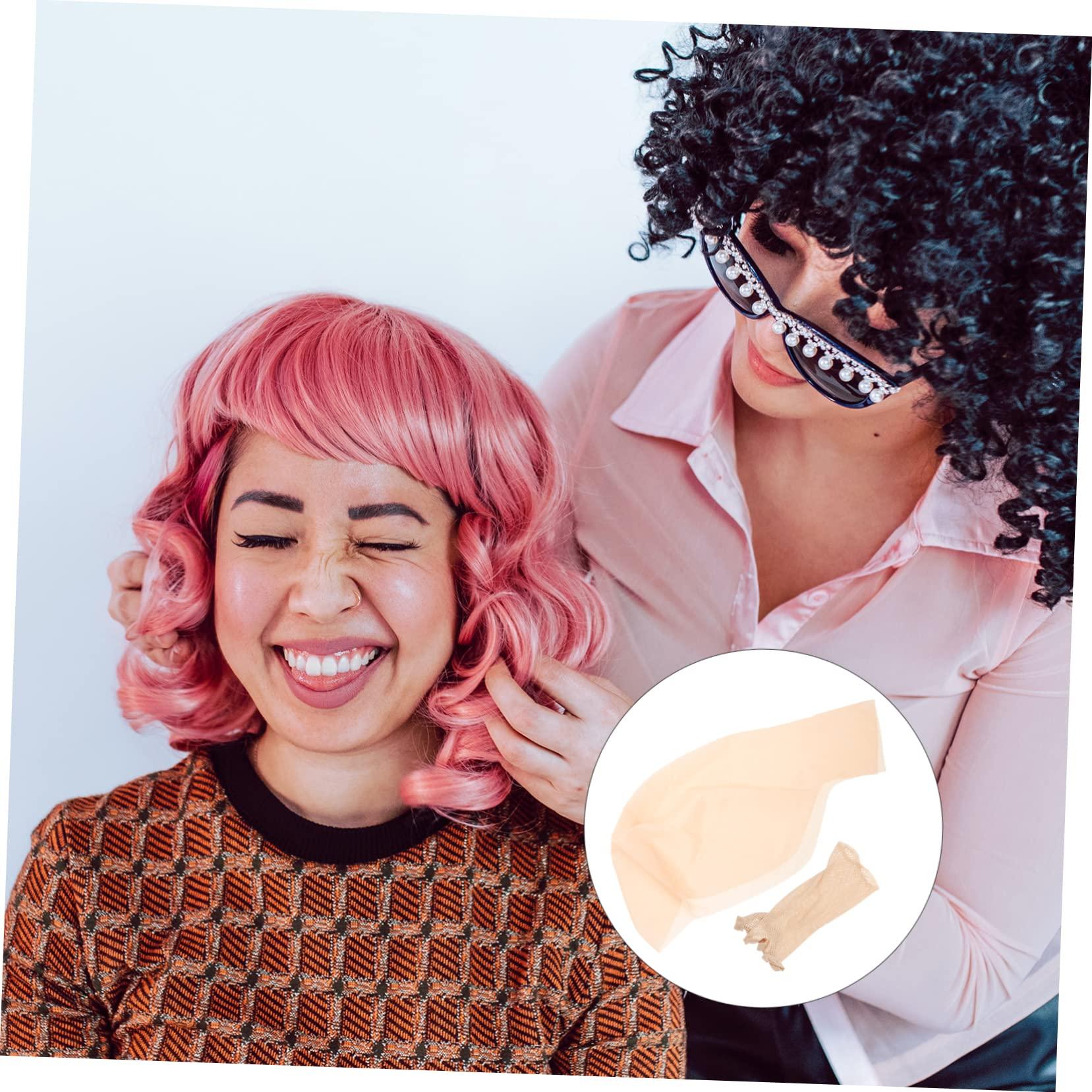 Beavorty 5 Sets Latex Bald Cover Bald Costume Accessory Halloween Costume Accessory Prank Bald Head Cover Wig Bald Head Cover Bald Head Cover Prop Makeup Bald Head Cover Bald Head Cover Toy