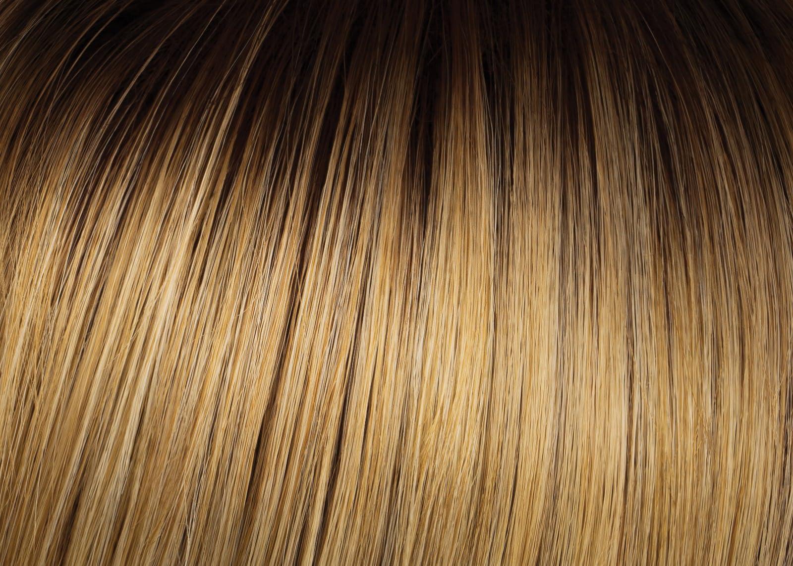 Hairdo & Maxwigs Breezy Wave Cut Wig Color SS25 Rooted Ginger Blonde - Hairdo 7\" Medium Length Cropped Bob Soft Wavy Curls Multi-Layered Tru2Life 100% Heat Friendly Synthetic Breathable Cap Toni Alluring Peluca