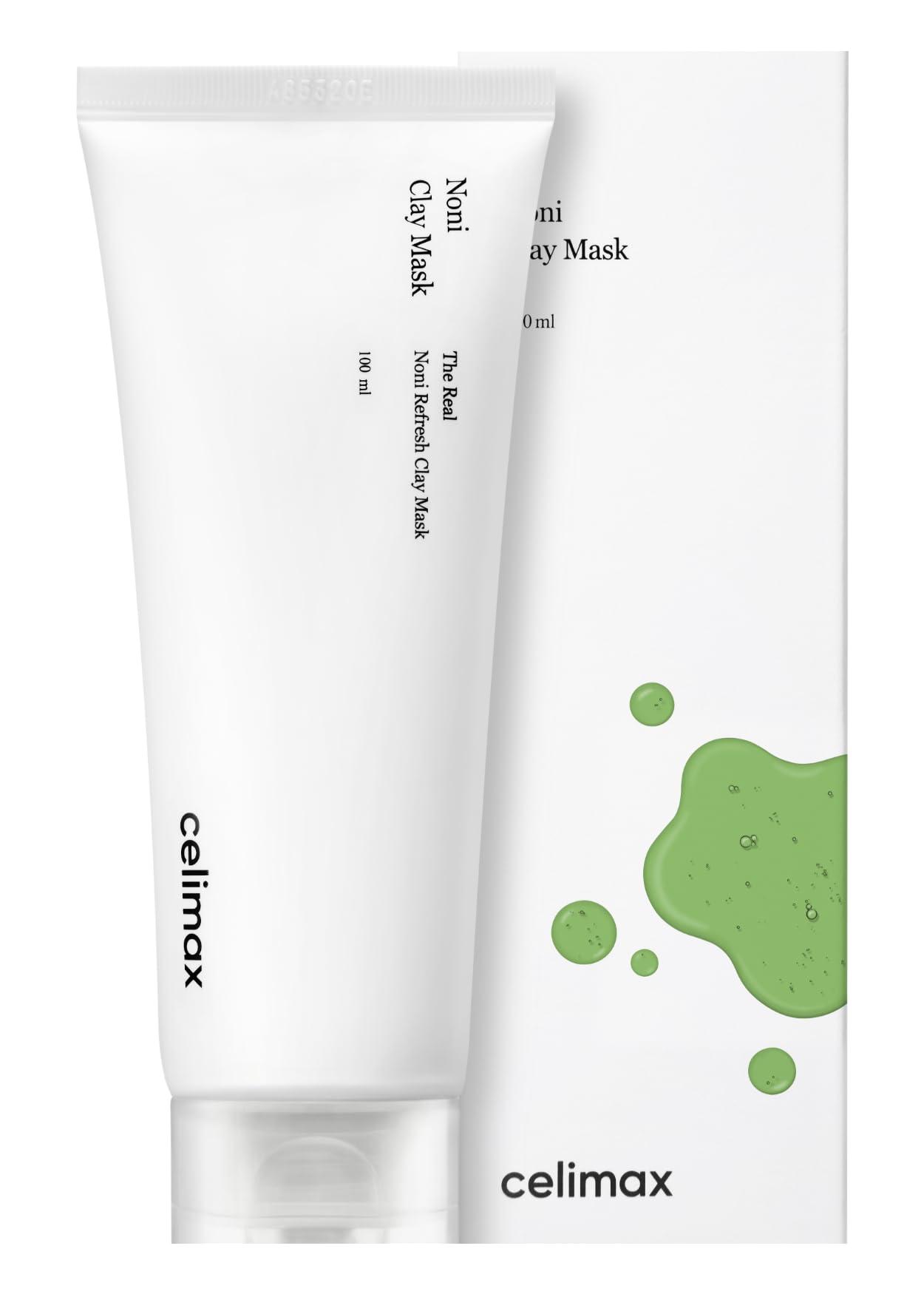 celimax celimax The Real Noni Refresh Clay Mask | Clarifying Deep Pore Cleansing, Hydrating, Pore Minimizer, For Oily Combination Skin, Blackhead, Korean Face Mask,120g