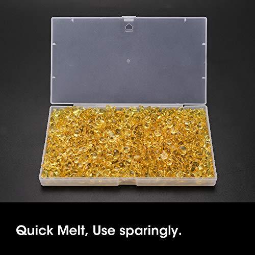 LEEONS 100g 1000 PCS Keratin Glue for Hair Extensions - Fusion Hair Tools Hair Extension Fusion Tips Rebond Granules Beads