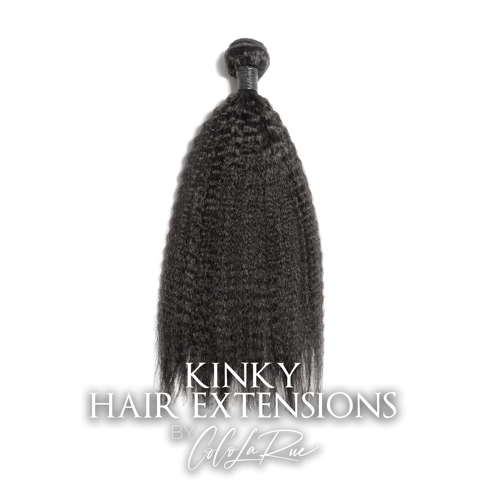 coco larue CoCo La Rue | Tight Curly Hair Extension |24\' Inches Black | Human hair | Malaysian Tight Curls | Thick soft and bouncy | Heat protective | Natural Replacements Black | 4oz Kinky Hair Extensions | Wavy Hair Extensions | Human Hair Extensions| Tangle