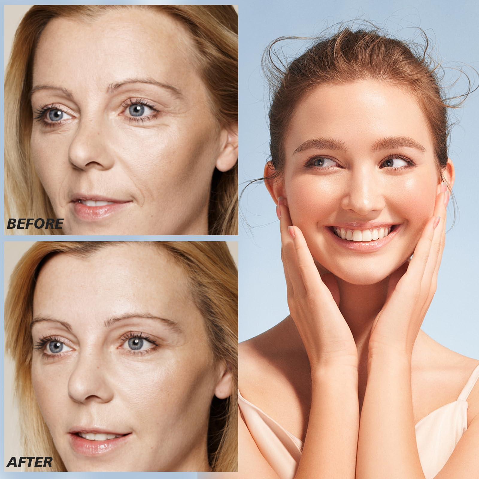 VGO VGO Snail Mucin 92% Moisturizer 1.76 OZ + Retinol Serum for Scars Skin, Face 1.69 OZ