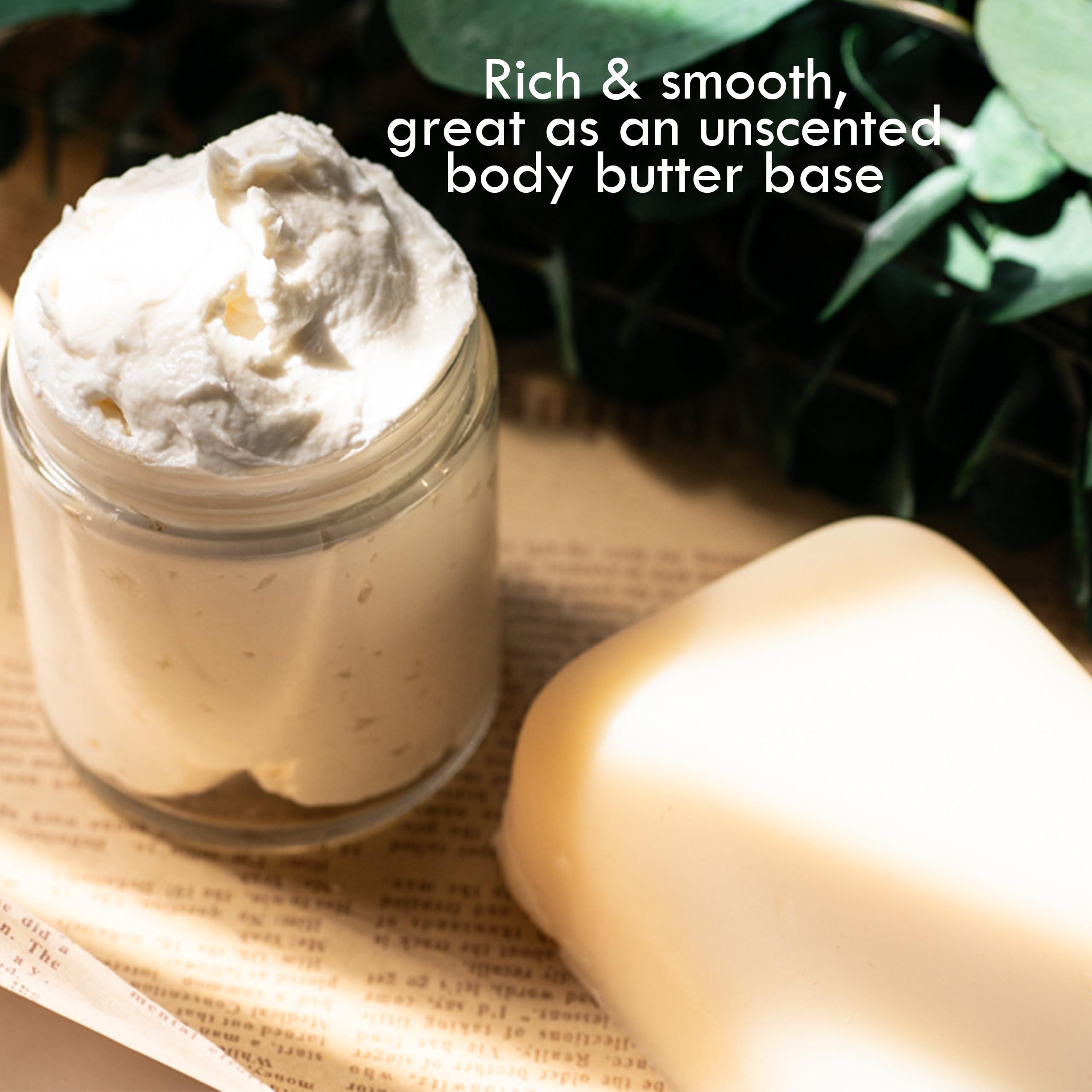 Better Shea Butter Organic Mango Butter - Raw Organic Unrefined Mango Seed Butter for Skin Care, Body Butter & Hair - Pure Mango Butter Cold Pressed for Soap Making, Mango Lotion | Natural Skin Moisturizer 8 oz