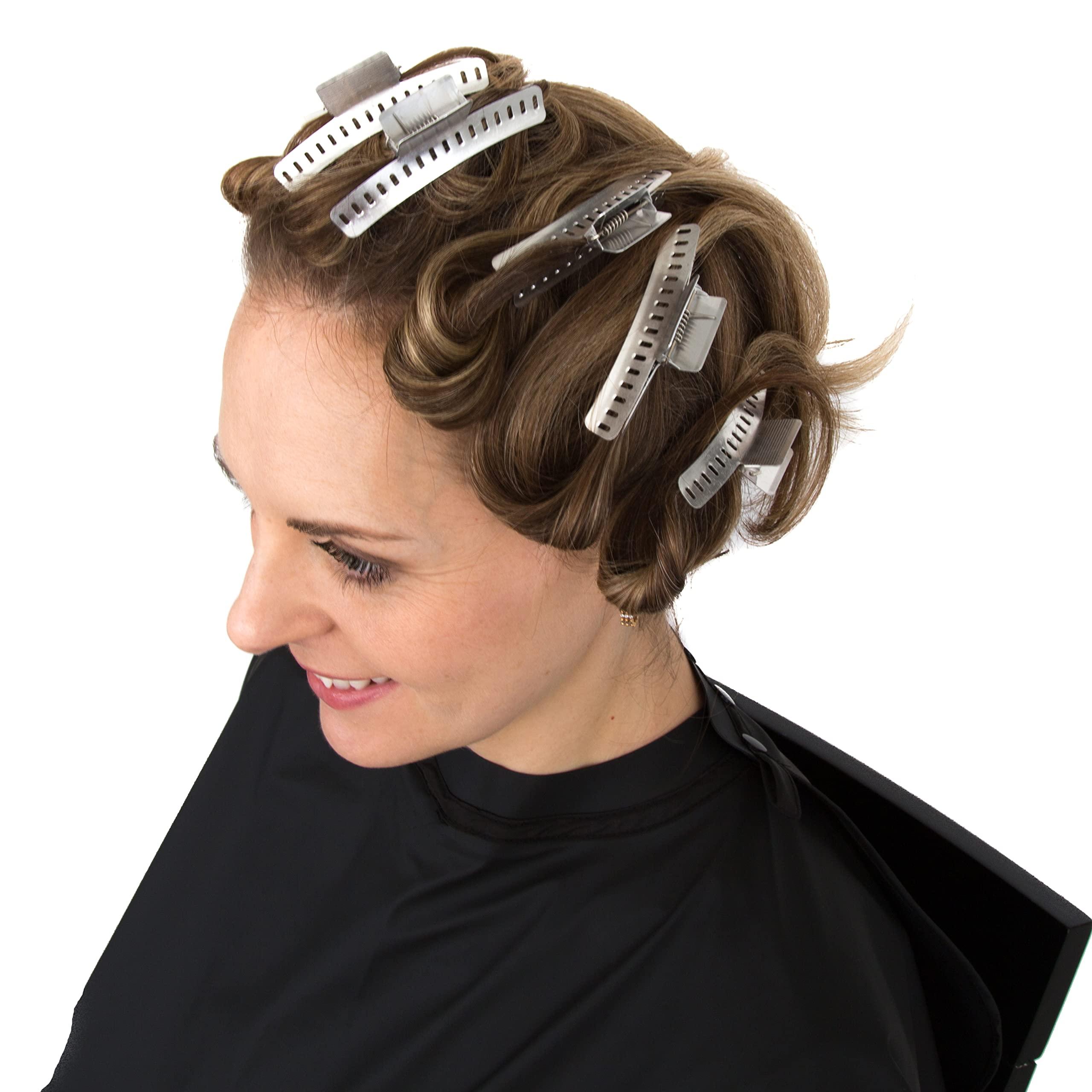 Salon Supply Co Aluminum 3 Butterfly Clips - Set of 10 - Fingerwave and Marcel Wave Setting Clamps