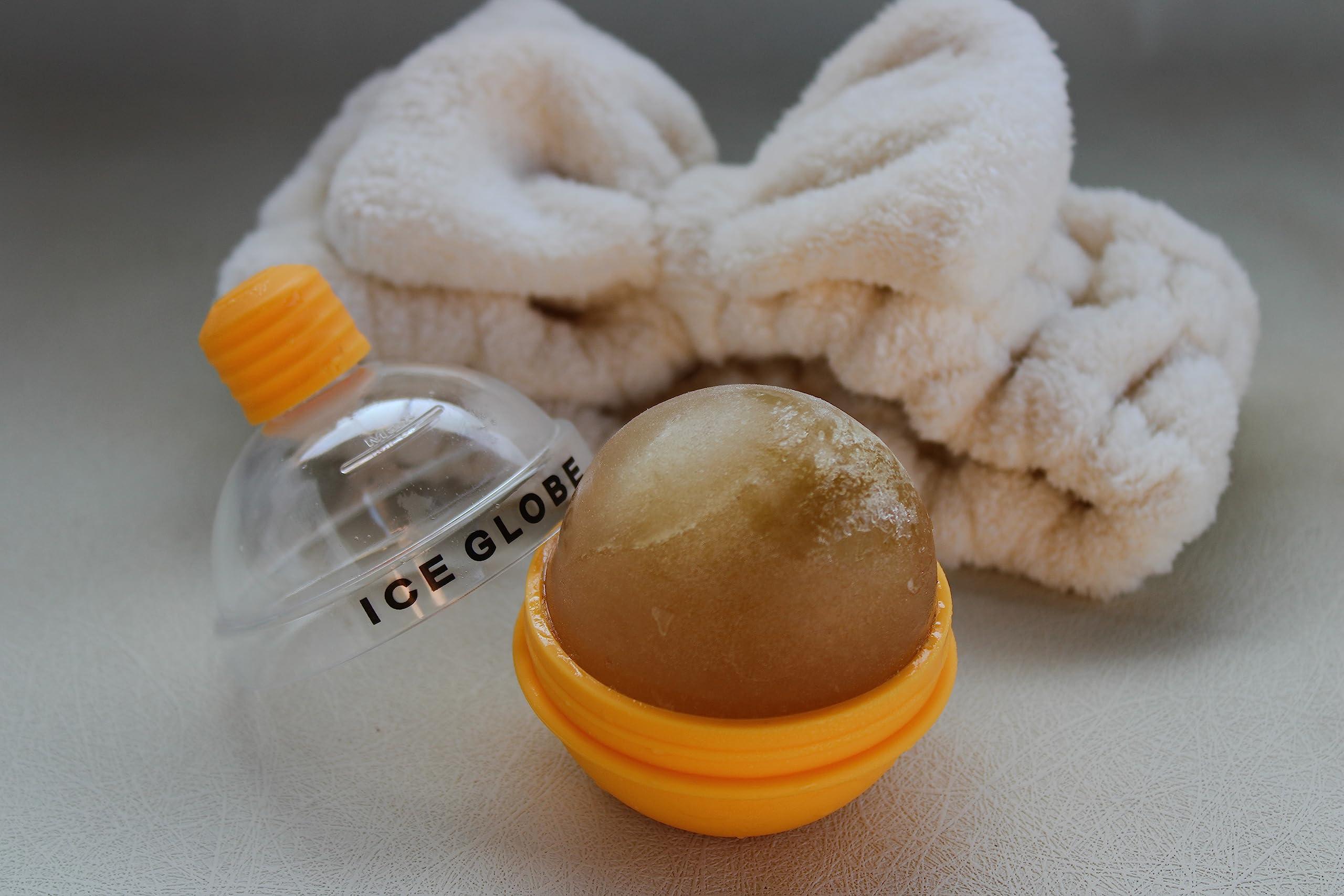 Facial Ice Globe Mango Frozen Face Roller | Ice Ball for Face - Soothing Facial Ice Roller for Women and Men, Skin Refreshing Face Icer, Ideal for Puffiness Relief