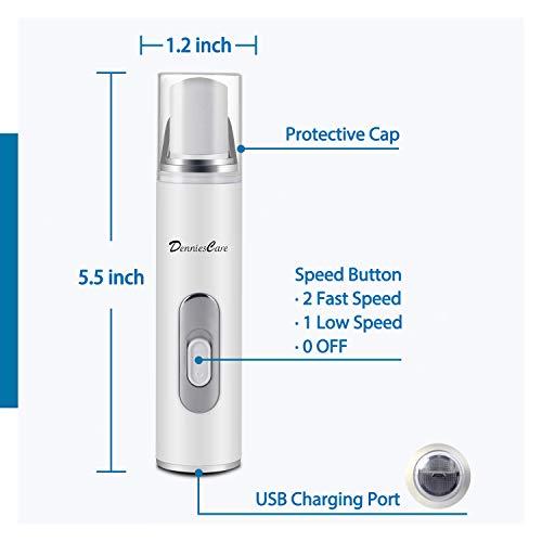 DenniesCare DenniesCare Electric Nail Buffer Rechargeable Nail Buffer Drill and Polisher Easily File for Naturally Beautiful Looking Nails Electric Manicure Pedicure Tool Nail Buffer and Shine Kit
