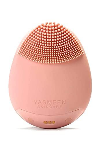 Yasmeen Skincare Co. Sonic Facial Cleansing Brush, Waterproof Electric Face Cleansing Brush Device for Deep Cleaning|Gentle Exfoliating|Massaging,Rechargeable,Yasmeen Skincare Co.