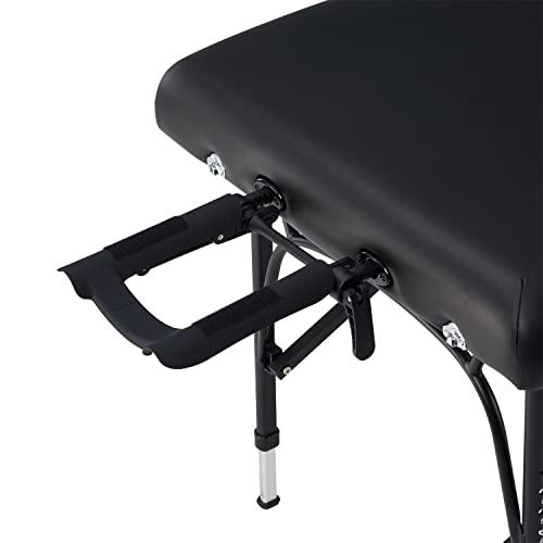 Master Massage Master Massage Violet-Tilt 29.5''Liftback Tilting Salon Aluminum Massage Table Package(Black)