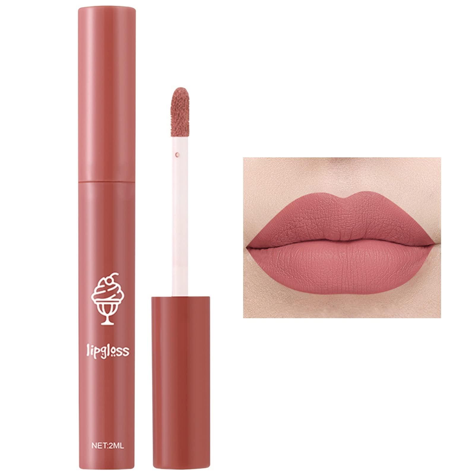 Xiahium Context Skin Lipstick in Hide Your Heart Lip And Cheek Lipstick Lip Gloss Non Fading Non Stick Cup Cute Lip Glaze Non Stick Cup Glitter Powder Lip Gloss Long Lasting Waterproof Velvet Lip 1 Items