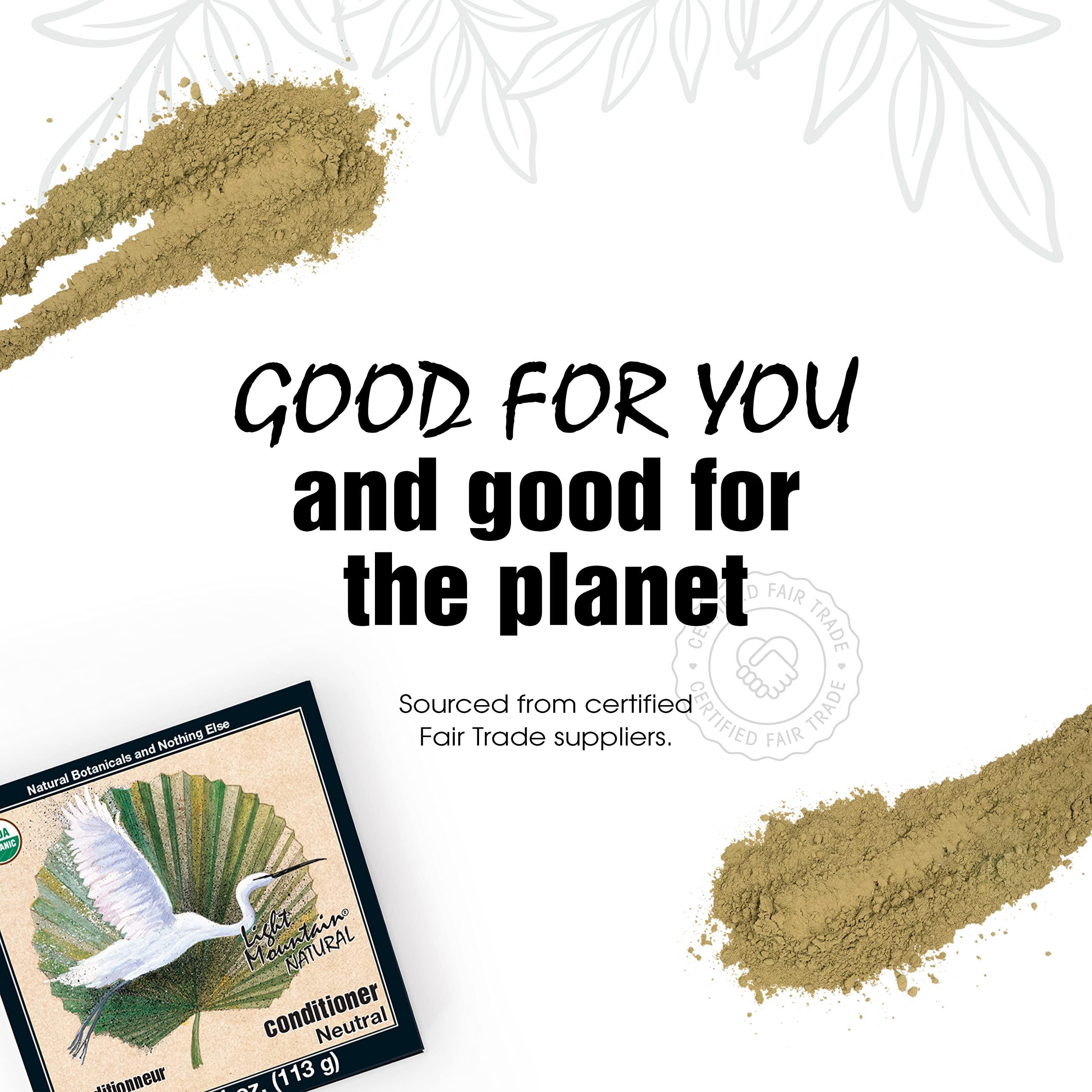 LIGHT MOUNTAIN LIGHT MOUNTAIN Neutral Henna Hair Dye & Conditioner 3-Pack Natural Shine & Conditioning, 4 Oz Ea