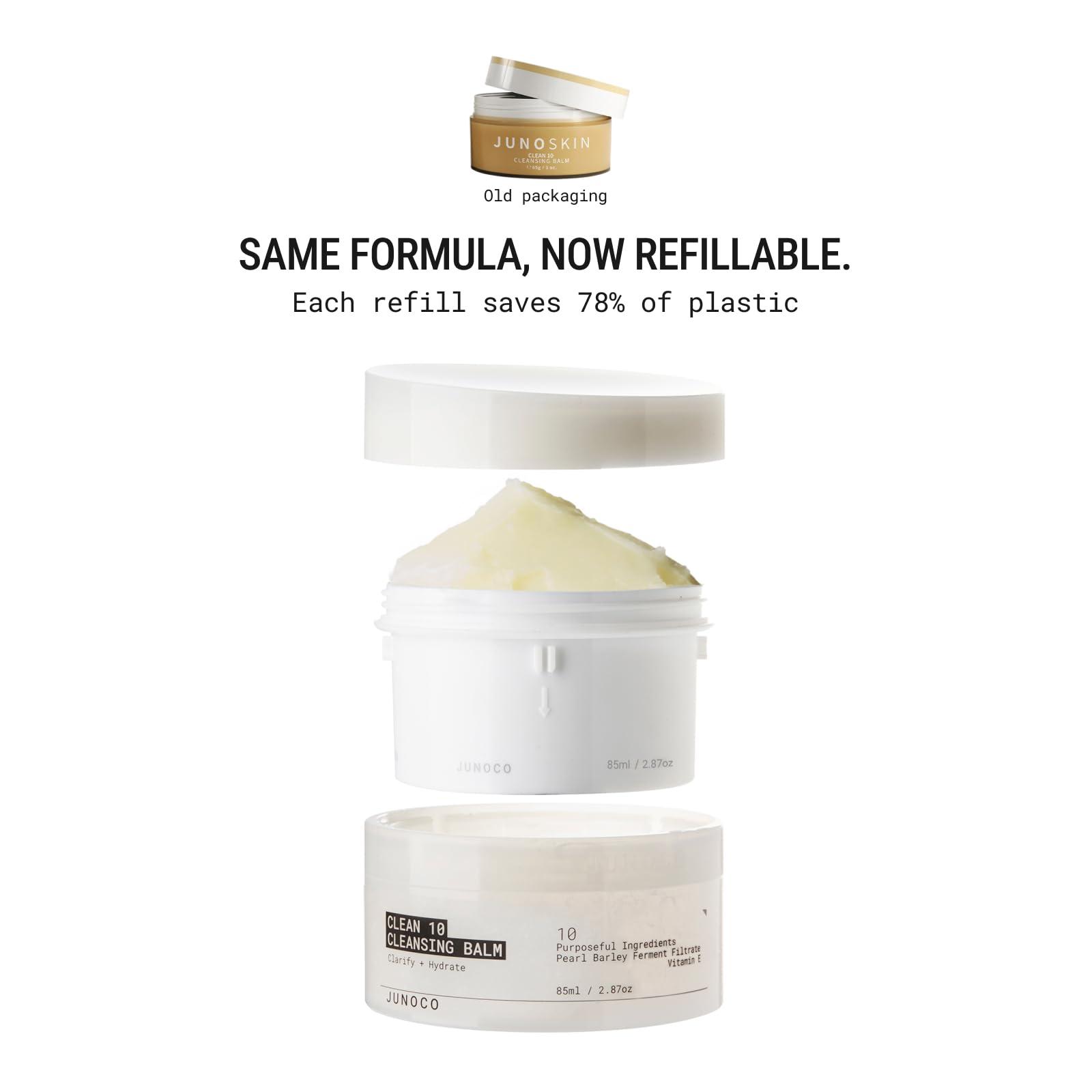 JUNO & Co. JUNO & Co. JADE Clean10 Cleansing Balm - Makeup Remover Balm - Effortlessly Removes Makeup & SPF - 2.87oz Makeup Remover Balm Set