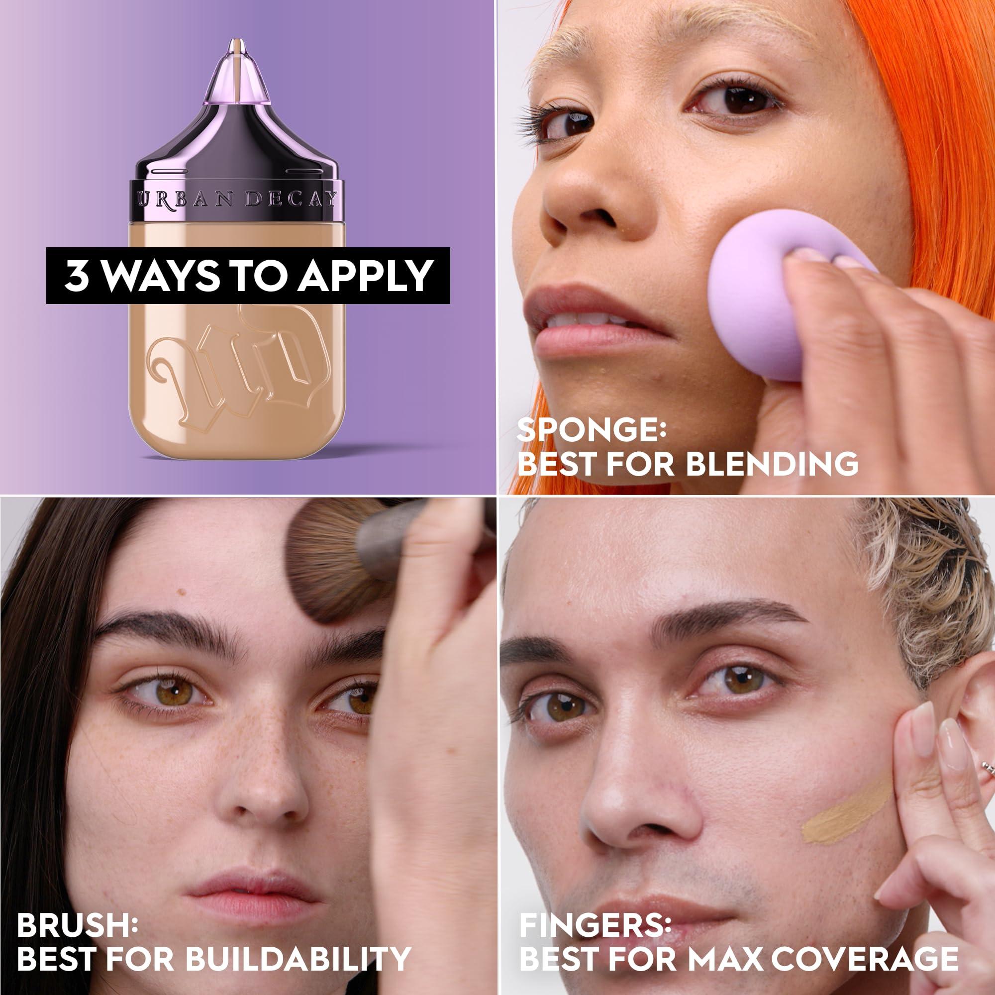 URBAN DECAY Urban Decay Face Bond Self-Setting Waterproof Foundation, Medium Coverage, Natural Matte Finish, 3% Niacinamide Serum Improves Skin Texture Feel, Transfer-Resistant, Sweat-Proof, Blurs Skin - Shade 39