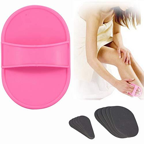 Betued Hair Removal Pads, Hair Eraser, Portable Smooth Legs Skin Pad Body Depilation Depilatory Sanding Device Depilation Tool Hair Removal Tool Set for Leg Arm and Body