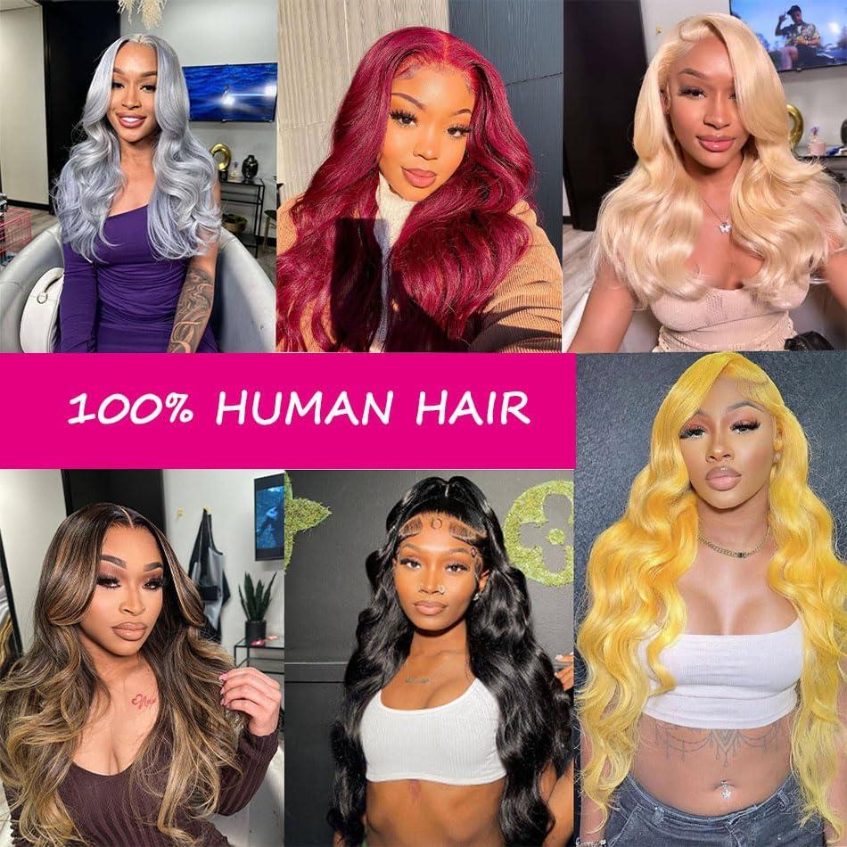 magicjoy magicjoy 99J 13x6 HD Lace Front Wigs Human Hair Pre Plucked Burgundy Lace Front Wigs Human Hair Body Wave 180% Density Glueless Red Wine Wigs for Women Human Hair Red Lace Front Wig Body Wave 24 Inch