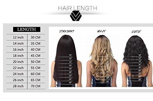 Star Beauty 1 100% Remy Human Hair 15\"-24\" Straight Invisible Halo Wire Human Hair Extensions One Piece 80G (24 inch, 27#/613)
