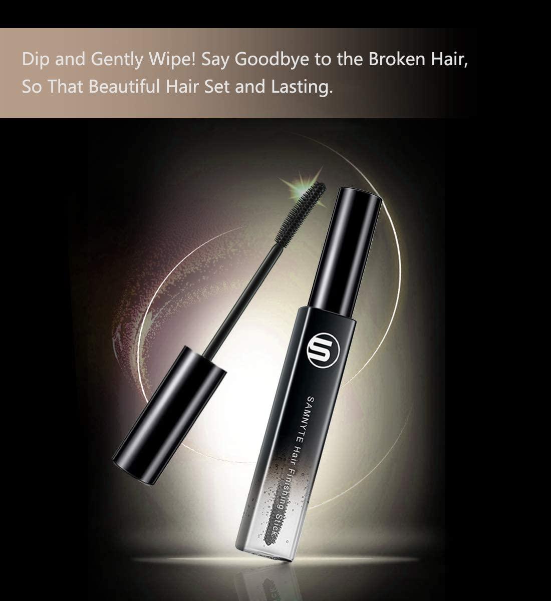 Samnyte Hair Finishing Stick, 2 Pack - 0.7 Fl.Oz Hair Mascara for Taming Flyaways, Not-Greasy Hair Gel Stick