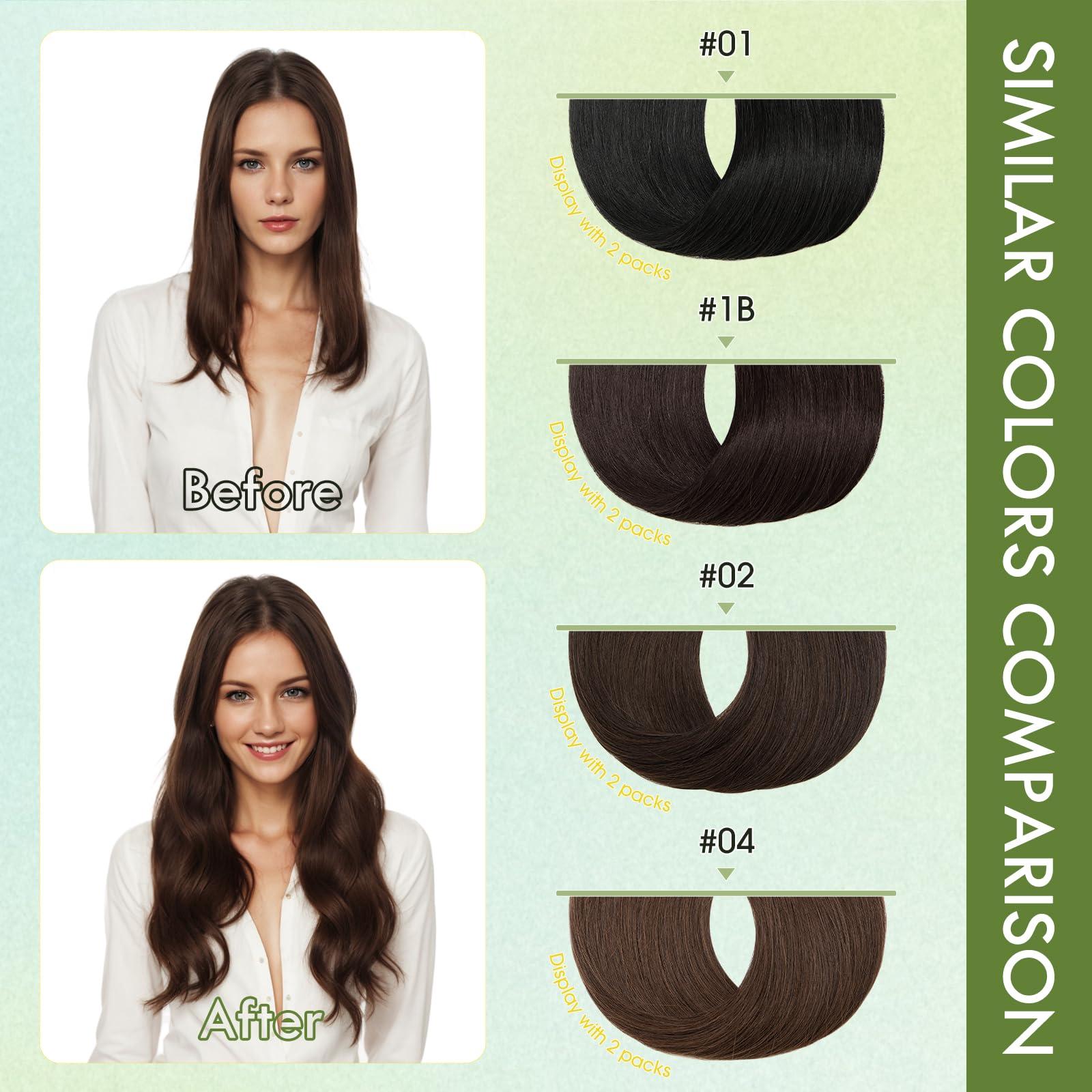 Hairro Hairro Microlinks Hair Extensions Human Hair Micro Loop Hairpieces Easy Pre Bonded Cold Fusion Keratin Stick Micro Bead Hair Extension For Women 20 inch 50g 100 Strands #04 Medium Brown