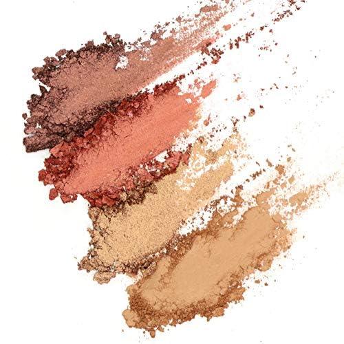 Beauty Bakerie Beauty Bakerie Coffee & Cocoa Palette, Versatile Blush and Bronzer Powder Palette for Every Skin Tone, Creamy Satin Finish, 4 Sugary Shades, Highlight, Contour, Blush Kit for Women