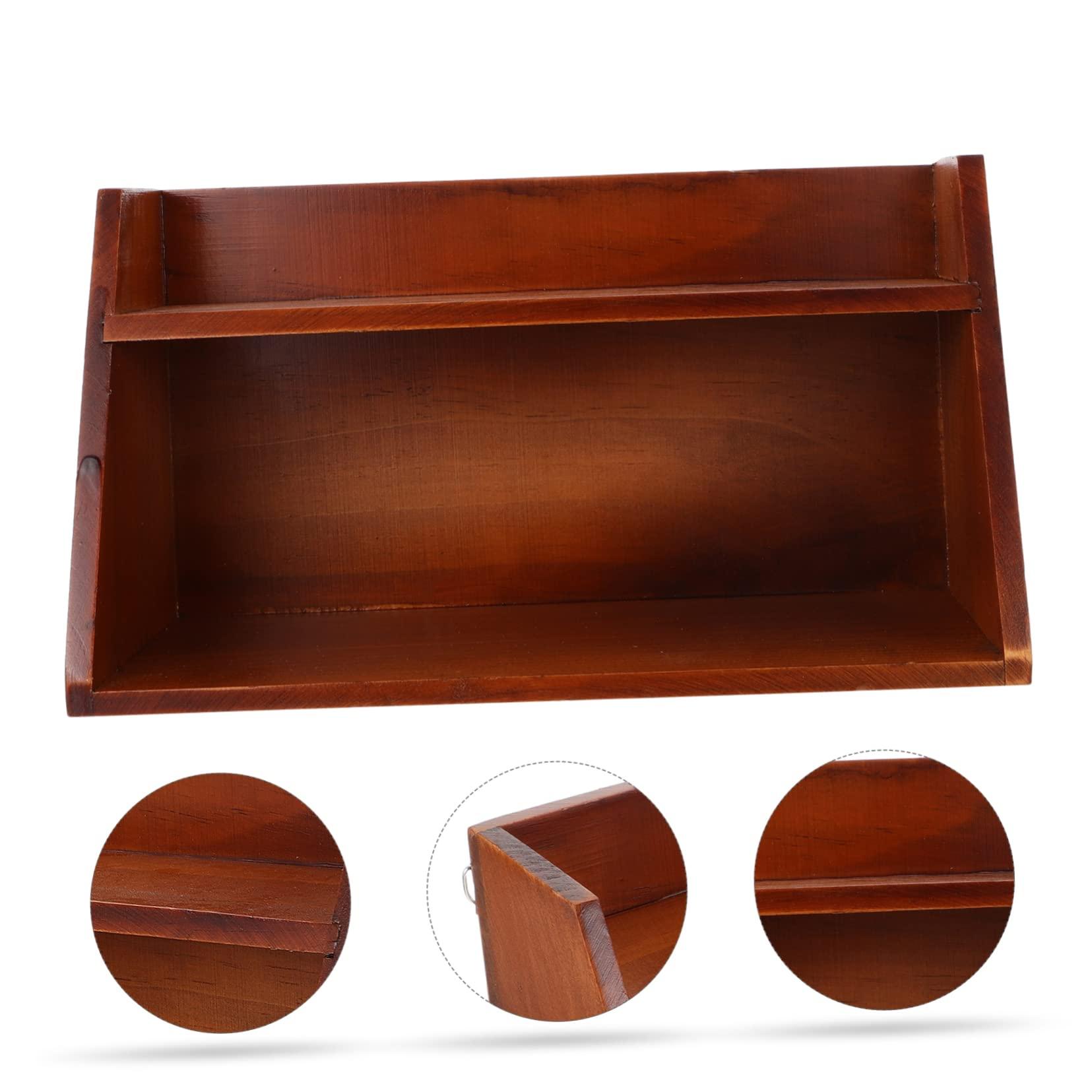 POPETPOP POPETPOP 1pc Multi-layer Shelf Bin Marker Organizer Organiser Mouse Computer Desktop Pantry Pen Holder for Desk Make Dividers Accessories Unique Foil Storage Shelving Cosmetics Rack Wood