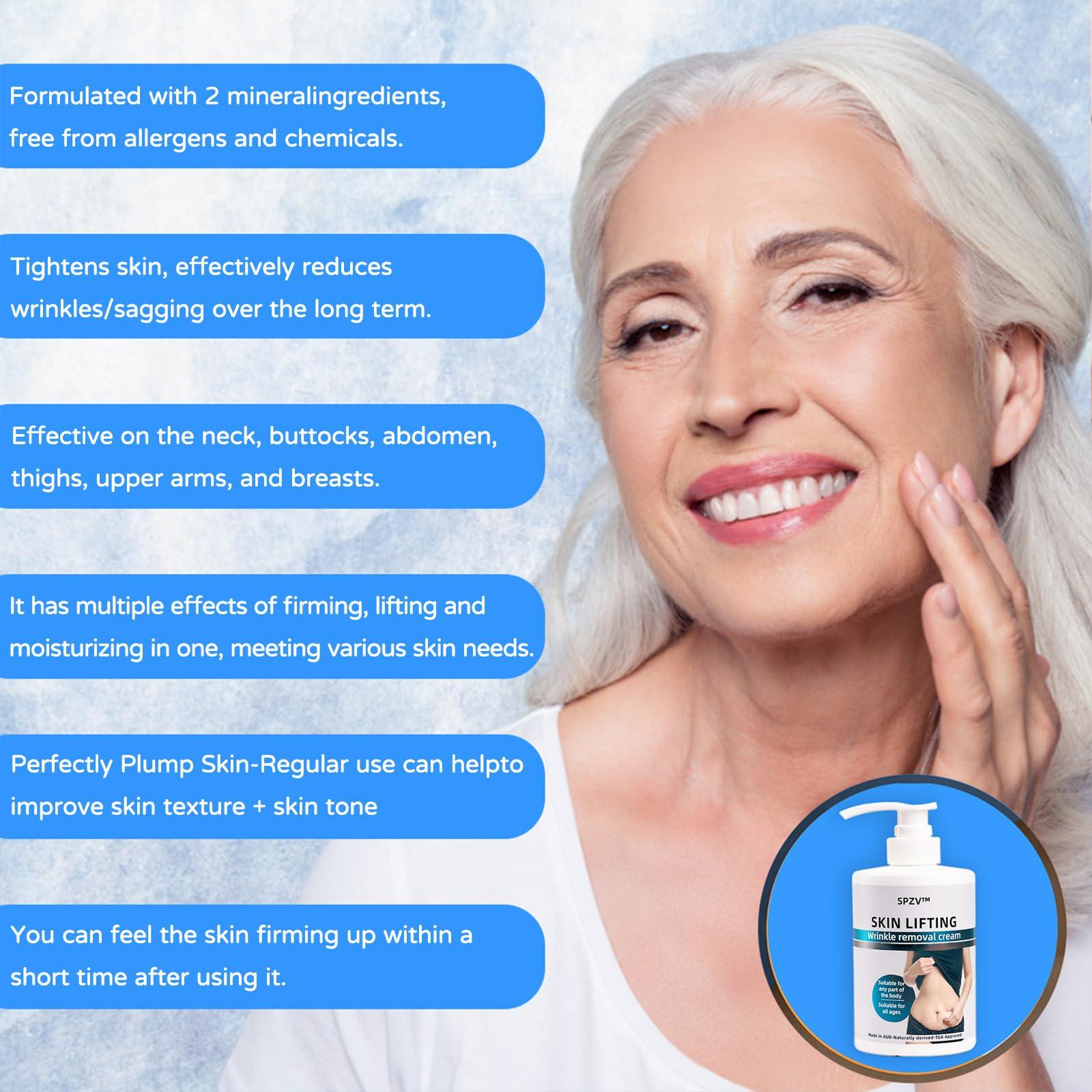 bostore SPZV Skin Lifting Wrinkle Removal Cream, Skin Firming Rejuvenating Cream, SPZV Skin Firming Cream, Restore Skin Elasticity- for All Skin Types (4 Bottle)