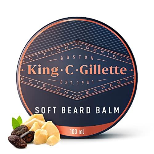 King C. Gillette King C. Gillette Soft Beard Balm, Deep Conditioning with Cocoa Butter, Argan Oil and Shea Butter