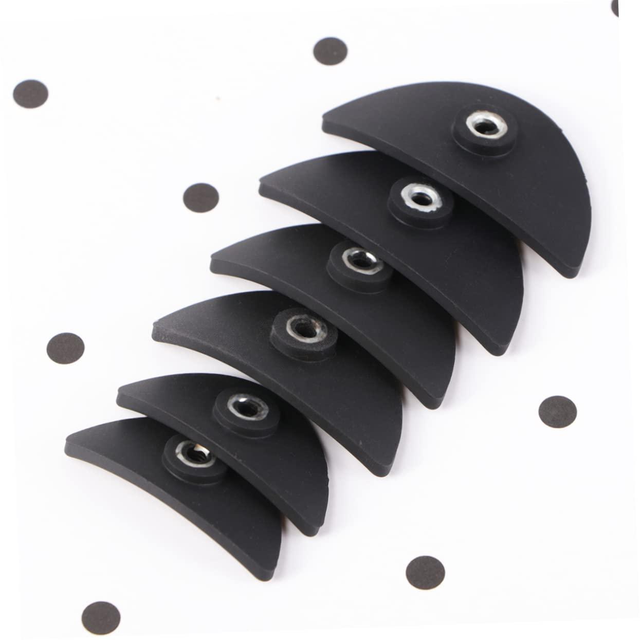 Mikinona Mikinona 6PCS Silicone Eye Shadow Stamp Tool Portable Makeup Tool Easy to Create Beautiful Colors for Beginners Creative Makeup Artists Black