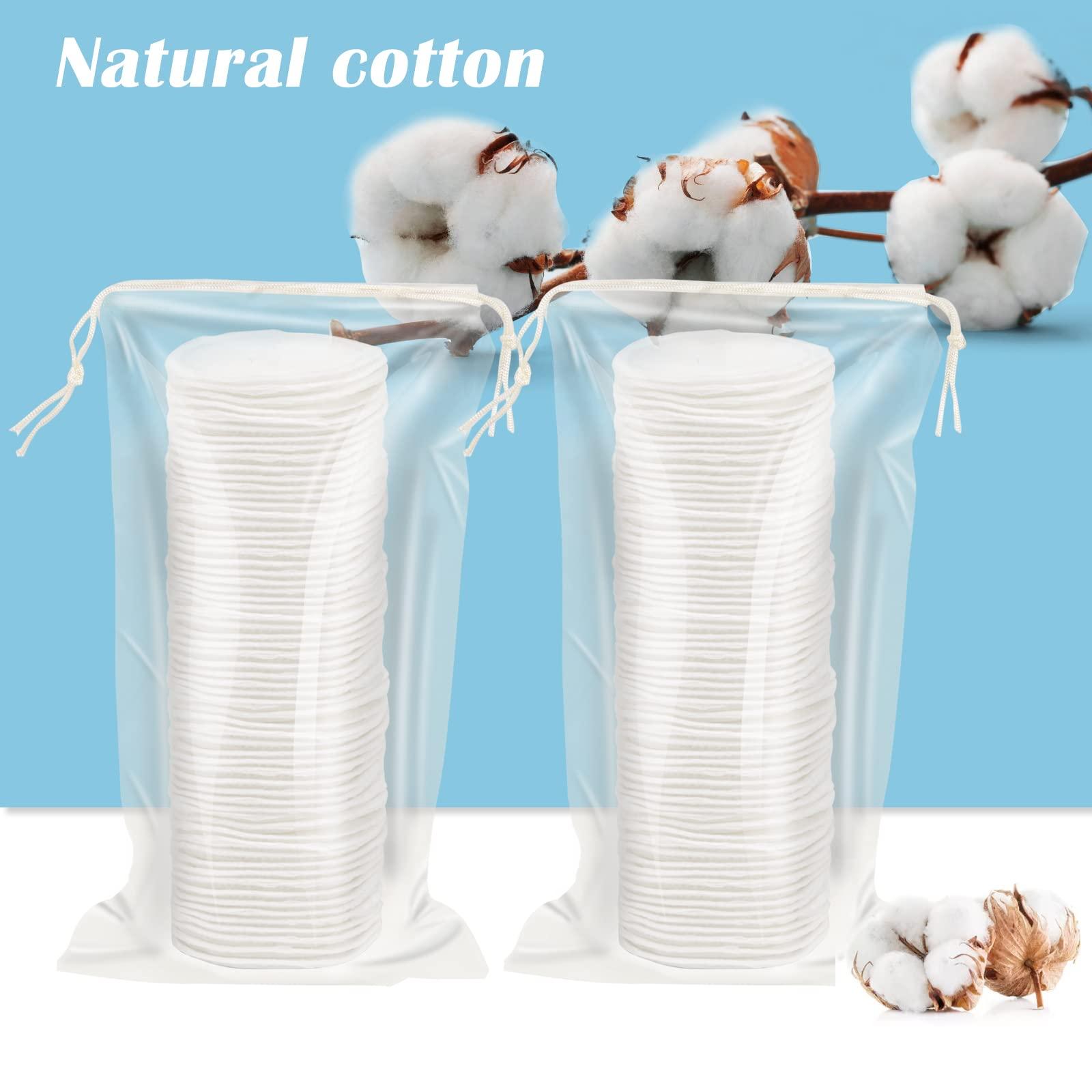 Aturmon Pack of 3, Cotton Rounds Pads for Face - Makeup Remover Round Cotton Pads, Lint-Free, 240 Sheets