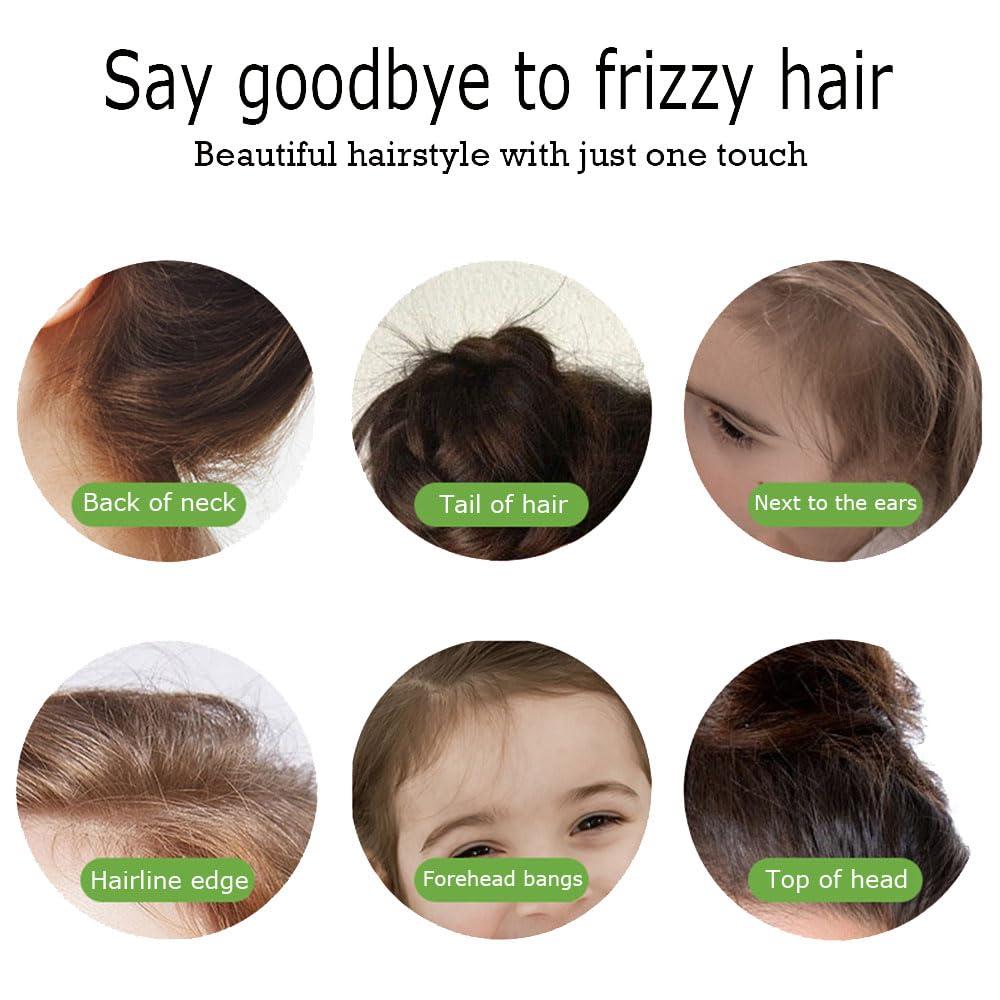 Loske Hair Wax Stick, Wax Stick for Hair Slick Stick, Long-Lasting Not Greasy Hair Styling Wax for Hair Edge Control Smooth Wigs Flyaways Edge Frizz Hair, Natural Matte Finish (2PCS)