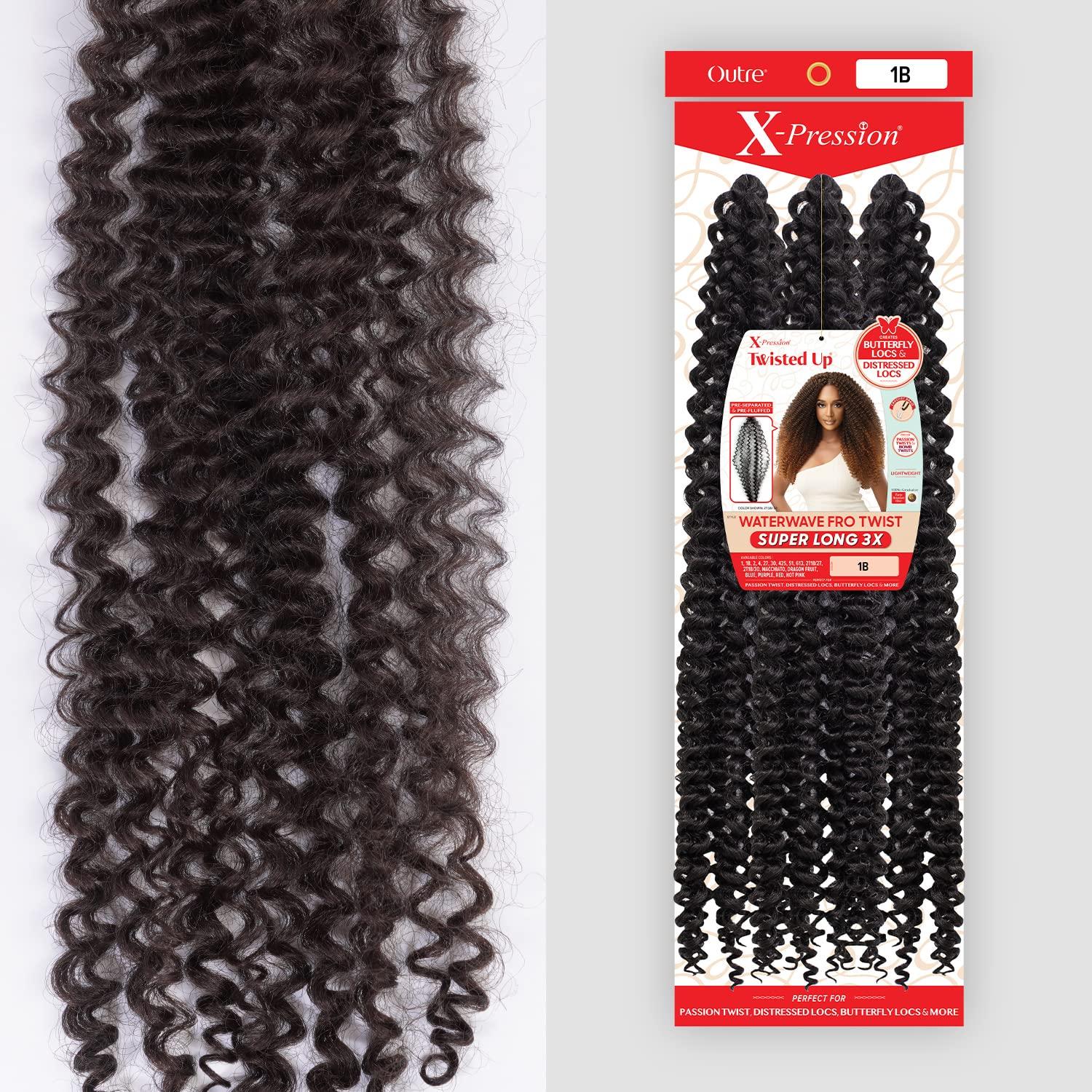 x-pression Outre Crochet Braids X-Pression Twisted Up 3X Waterwave Fro Twist Super Long (1-pack, 27)